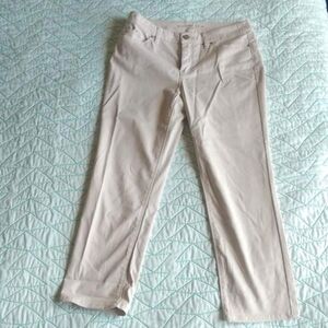 Chico's The So Lifting Crop Chino Khaki Pants Size 6 XS Neutral Everyday EUC